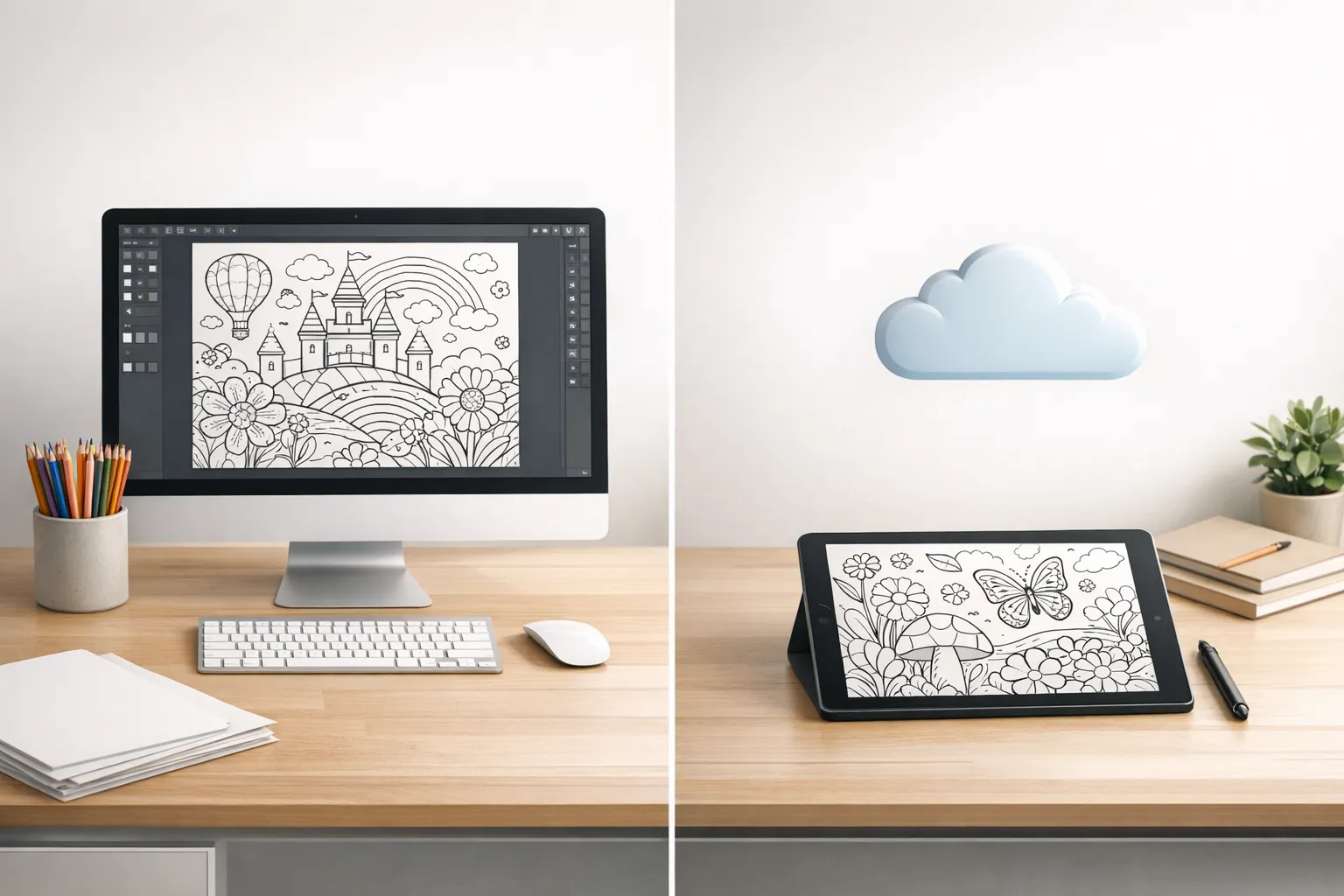 Desktop vs Cloud Software: Best for Coloring Book Creators